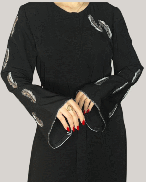 Feathered Grace Abaya