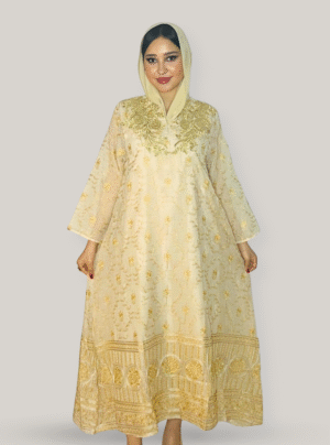 Golden Sands Embroidered Jalabiya