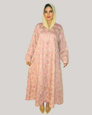 Delicate Bloom Embroidered Jalabiya