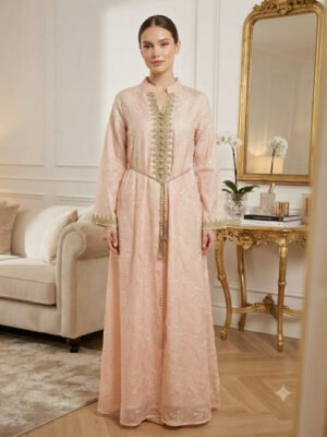 Moroccan Kaftan - Blush Gold