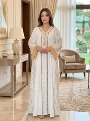 Gold Brocade jalabia