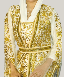 Golden Opulence Bridal Kaftan2