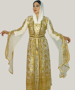 Golden Opulence Bridal Kaftan4