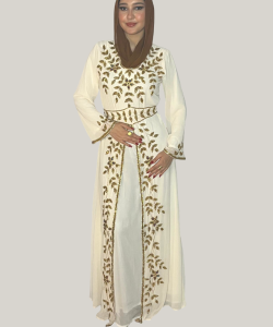 Golden Vine Cream Dress4