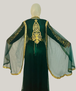 Majestic Golden Bloom Dress2